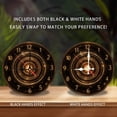 thumbnail image 2 of Elegant Modern Round Wall Clock with LED Lights 10-Inch Silent Wooden Wall Clock, Battery Operated (AA Batteries Not Included), Artistic Home Decor, 2 of 7