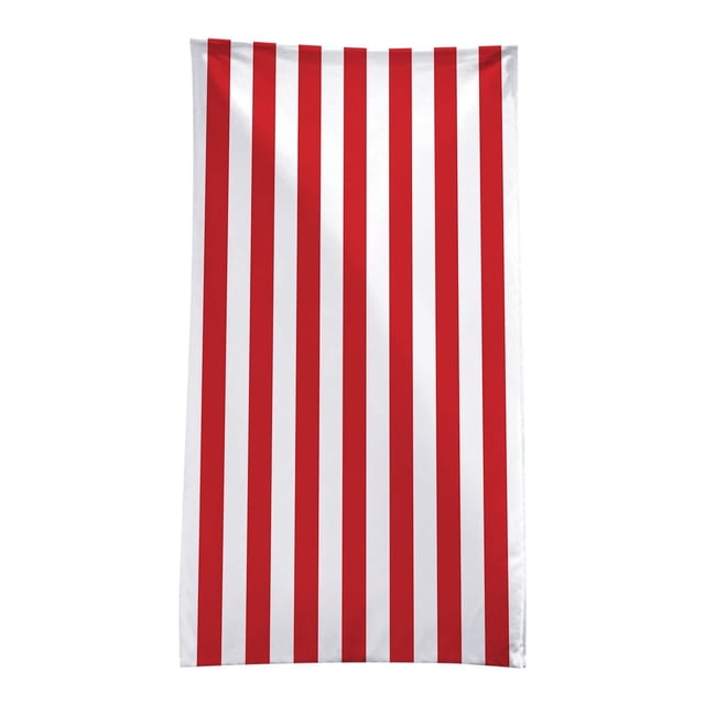 Beach Towel Sandproof Microfiber Quick Dry Beach Towel, Large Sand Free Beach Towel for Travel/Camping/Sports (Striped Red, 30"X60") - Super Absorbent, Compact and Lightweight