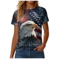 thumbnail image 4 of felwors 250th Anniversary Shirt Vintage American Flag Independence Day 250 Anniversary Shirt Women Short Sleeve Vintage Tshirts (Brick Red, S), 4 of 8