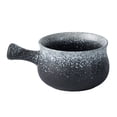 thumbnail image 1 of MasteelfCA 1Pc Fashion Ceramic Bowl with Handle Modern Matte Salad Bowl Saucer Appetizer Tableware, 1 of 7