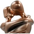thumbnail image 3 of Estatua de abrazo de pareja romántica [nueva] Estatua de decoración abstracta de pareja de abrazo de 10 pulgadas, escultura de pareja romántica de resina decoración del hogar, gran regalo, bronce de, 3 of 5