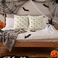thumbnail image 5 of decorUhome Halloween Throw Pillow Covers 18x18 Pack of 2, Soft Plush Faux Wool Couch Pillow Covers, Cream White (Pillow Cover Only, No Inserts Included), 5 of 9
