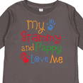 thumbnail image 4 of Inktastic Grammy and Pappy Love Me Boys or Girls Long Sleeve Toddler T-Shirt, 4 of 5
