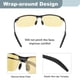 thumbnail image 3 of Gafas de sol deportivas polarizadas para ciclismo para hombres, bicicleta de montaña, conducción, pesca y running, negro/amarillo, 3 of 6