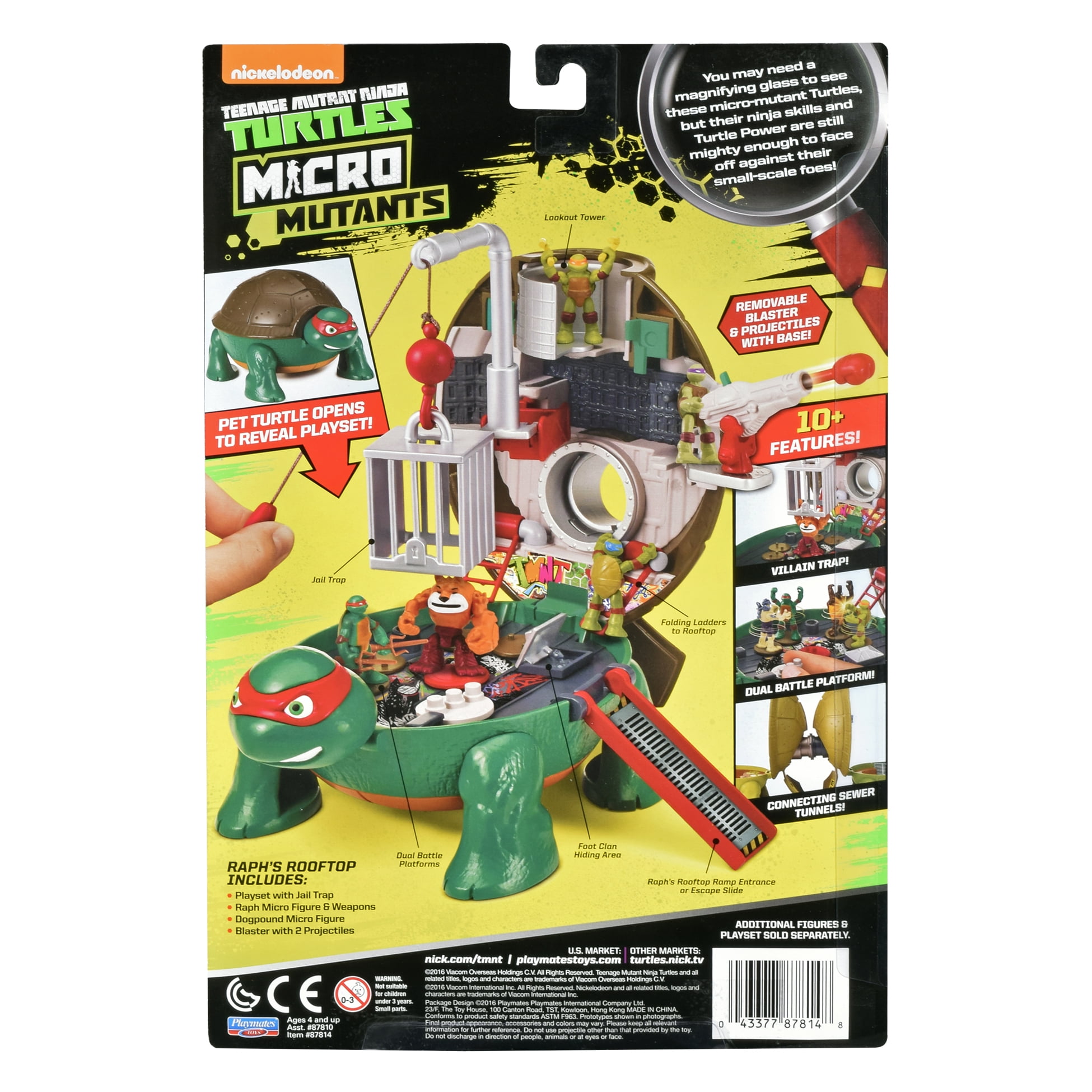 teenage mutant ninja turtles micro mutants playset