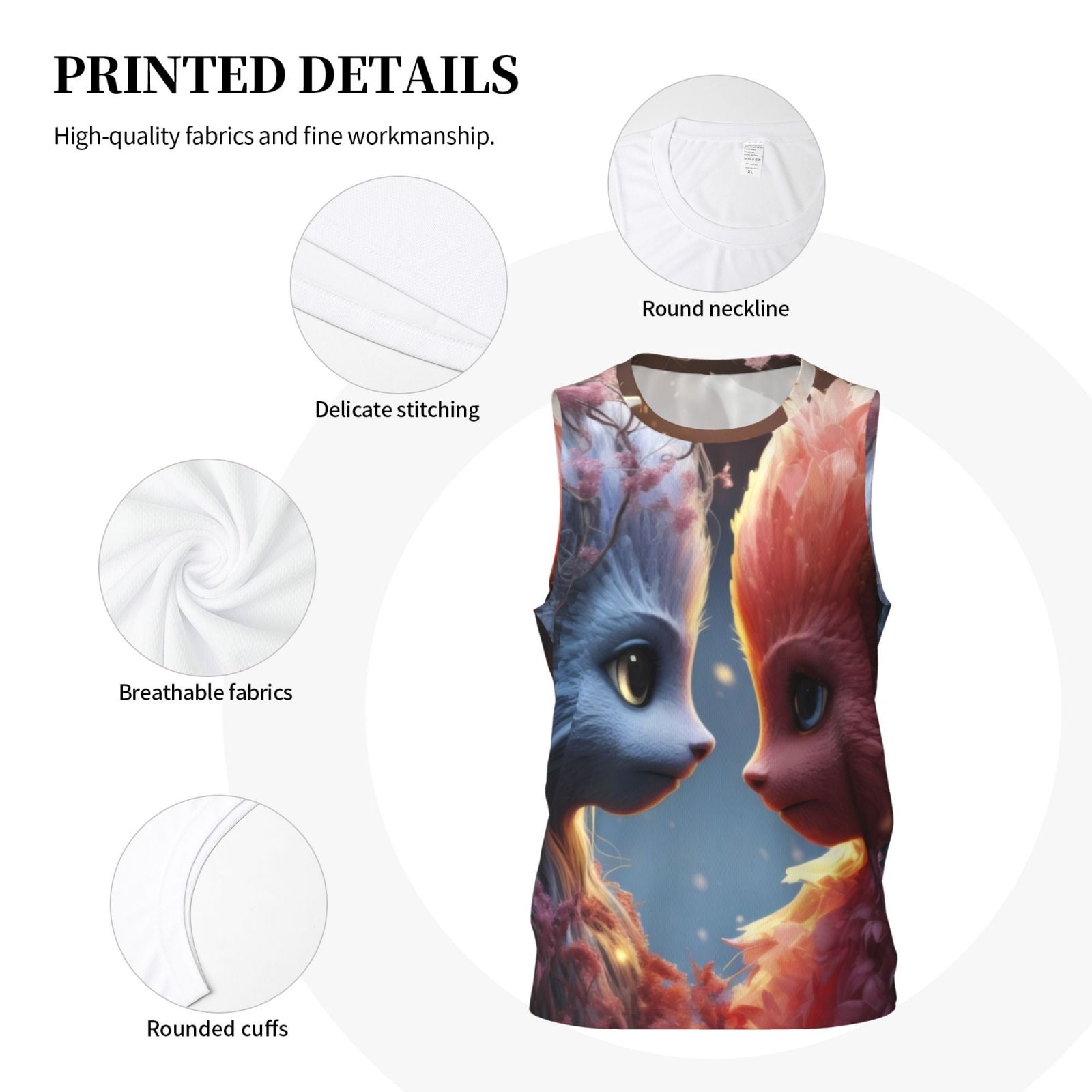 Xecao Cute Red And White Elf print basketball shirt for both men and women, a unisex basketball jersey perfect for theme parties-4X-Large