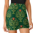 thumbnail image 3 of Art Nouveau Tulip Pattern Women's Shorts Non-Slip Single Pocket A-line Trouser Skirt Summer Shorts Casual Shorts for Women, 3 of 7