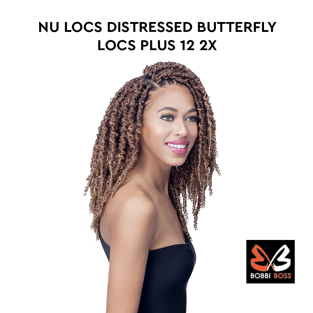 Bobbi Boss Nu Locs 2x Butterfly Locs Plus 12” ( T1B/30 Off Black Auburn ) 3 Pack - image 4 of 5