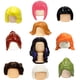thumbnail image 2 of Bloques de construcción KT Min Accesorios para cabello rizado de niña Conjuntos de ladrillos Moc Figuras Cabello Juguetes para niños, 2 of 4