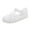 White, variant on CYRBOKO Little Girls Jelly Sandals 2025, Beach Beach Closed Toe Soft Soled Flat Shoes Gold Size 11(Little Kids)