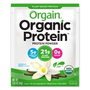 Orgain Organic Vegan 21g Protein Powder Packets, Travel Size - Vanilla, 1ct