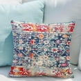 thumbnail image 5 of Boho Pillow Covers 20x20 inch Set of 2 Bohemian Carpet Throw Pillows For Couch Navy Blue Red Geometric Floral Decorative Pillow Cases Farmhouse Home Decor For Sofa Porch Patio Bed Room Outdoor, 5 of 6