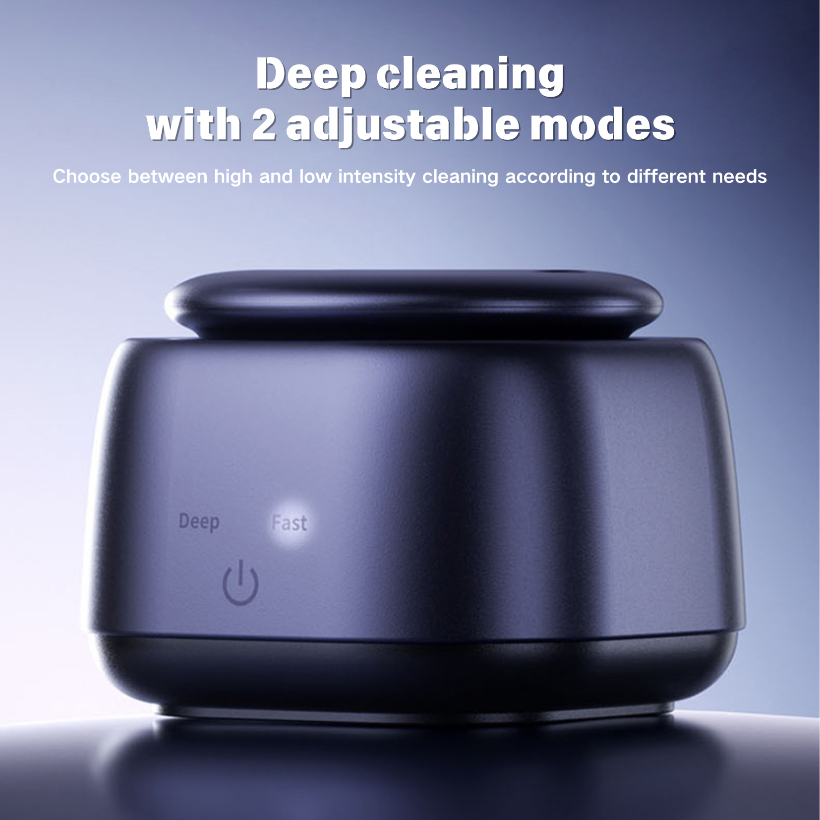 High-frequency Vibration Jewelry & Toothbrush & Retainer Cleaner Machine, Updated Large Capacity 250ml; Blue