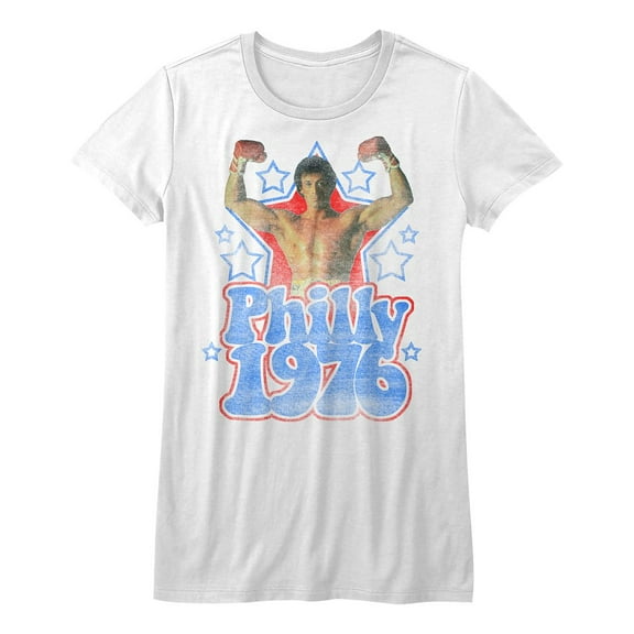 Rocky Philly 1976 White Junior Women's T-Shirt