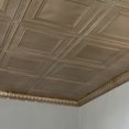 thumbnail image 3 of Great Lakes Tin Milwaukee Champagne 2ft x 2ft Nail Up Ceiling Tiles (5 Pack), 3 of 6