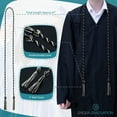 thumbnail image 4 of Endea Graduation Single Graduation Honor Cord Black/White, 4 of 4