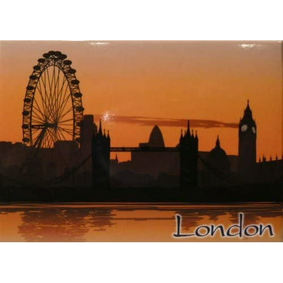London England (UK) Fridge Collector's Souvenir Magnet 2.5 inches X 3.5 inches