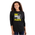 thumbnail image 3 of Save the Planet Go-Green Earth Day Plus Size Long Sleeve Graphic Tee Shirt Brisco Brands 3X, 3 of 5