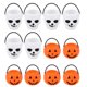 thumbnail image 3 of 12pcs Halloween Portable Pumpkin Bucket Skull Bucket Children Trick or Treat Candy Pail Holder, 3 of 3