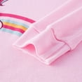 thumbnail image 5 of WIBACKER 1-10 Years Girls' Long Sleeve Top and Pants Snug Fit 100% Cotton 2 Piece Pajama Set Kids Sleepwear - Unicorn, 5 of 7