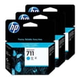 thumbnail image 1 of TINTA HP 711 CZ134A COLOR CYAN 3PACK Hewlett Packard, 1 of 2