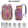thumbnail image 3 of Rustic Wood Grain Backpack Cooler – Insulated Waterproof Lunch Bag with Aesthetic Artistic Accents for Camping, Fishing, and Road Trips, 3 of 6