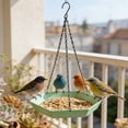 thumbnail image 4 of Hanging Bird Bath Feeder Food Tray Birds Feeds for Feeding Hummingbird, Bluebird, Cardinal, Squirrels, Doves, Seed Holder, Outside Outdoor Garden Decoration for Attracting Wild Birds, 4 of 6
