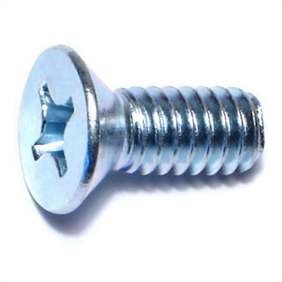1/4"-20 x 5/8" Zinc Phillips Flat Head Machine Screws MSCFS-504 (100 pcs.)