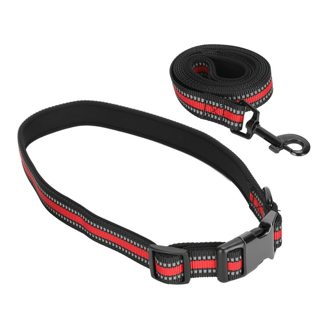 Summer Dog Collar, Neoprene Lining Soft And Comfortable Easy To Wear Reflective Webbing Fall Dog Collar For Pet Dog Red