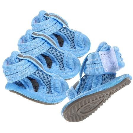 4 Pcs Dog Shoes for Small Dogs Puppy Pet Sandals Boots