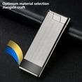 thumbnail image 6 of Metal Windproof Butane Lighter - Compact Sleek Design with Easy Refill (2.9x2x0.3in), 6 of 7