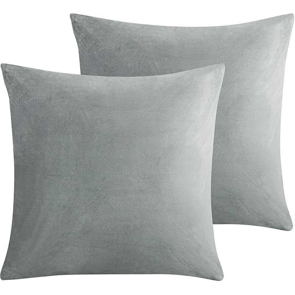 2 Throw Pillow Covers, Velvet Decorative Pillow Covers, Square Soft