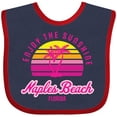 thumbnail image 3 of Inktastic Summer Enjoy the Sunshine Naples Beach Florida in Pink Boys or Girls Baby Bib, 3 of 4