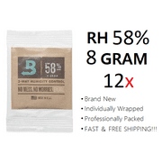 BOVEDA RH 58% 8 Gram 2-Way Humidity Control Packets ( 12x Packs )