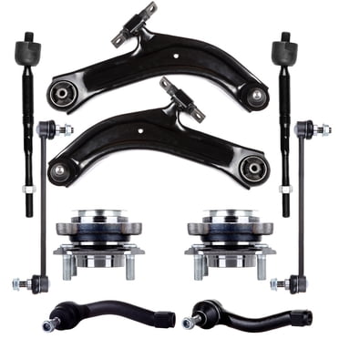 6-Piece Steering & Suspension Kit – For Chevy Silverado, GMC Sierra, Cadillac Escalade 1999-2013 – Hub Bearings & Control Arms