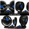 thumbnail image 3 of OULII Ventilateur Électrique Auto Double Tête Portable Silencieux Faible Consommation Ventilateur de Voiture, 3 of 8