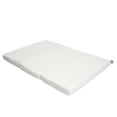 thumbnail image 1 of MEMORY FOAM BABY | Colch&oacute;n de Cuna de Beb&eacute; Para Viaje Plegable - Firmeza Media - Blanco - 102 x 71 x 6 cm - Hecho de Espuma de Poliuretano, 1 of 6