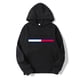 thumbnail image 3 of Sudadera con capucha para hombre y mujer, suéter informal de gran tamaño, Color sólido, negro, primavera y otoño, + 1100, 3 of 5
