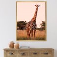 thumbnail image 2 of Designart 'African Giraffe In The Wildlife I' Farmhouse Framed Canvas Wall Art Print, 2 of 5