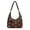 Black Green Tree Red Bow, variant on Christmas Gingerbread Candy Quilted Hobo Purse for Women Crossbody Bag Shoulder Tote with Adjustable Strap, Large Capacity, Quilted Polyester