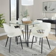 thumbnail image 2 of Margarite Chair, Upholstered Dining Chairs, Mid-Century Modern Dining Chair, Kitchen Chairs for Dining Table, Dining Chairs Set of 2 (Cream Faux Leather), 2 of 6