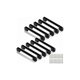 thumbnail image 1 of 128mm Kitchen Handles, 10 Pcs Black Kitchen Cabinet Handles for Door, Drawer, Cabinet (With Screws), 1 of 5