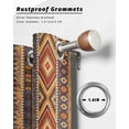 thumbnail image 6 of nqOlkjepod Outdoor Curtains for Patio Waterproof, Southwest Boho Outdoor Privacy Panels Grommet, Retro Farmhouse Abstract Geometric Striped Blackout Outside Curtains for Porch 54"x95", 1 Panel, 6 of 8