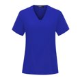 thumbnail image 4 of CHUMUD Women's Scrubs Set - Sporty V-Neck Medical Top and Stretch Waist Cargo Pant, Uniform Jogger Suit for urse Esthetician Workwear, 4 of 7