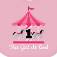 thumbnail image 4 of Inktastic 1st Birthday Party Carousel Horse Girls Baby Bib, 4 of 4