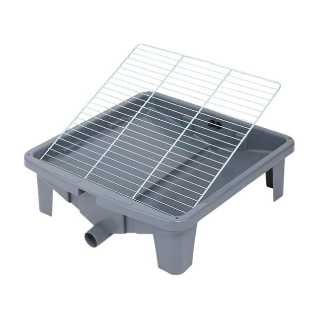 Inodoro para perros, entrenador de orinal, orinal extraíble, bandeja para orinal para perros, para interior y exterior, para conejos, perros pequeños gris