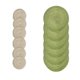 thumbnail image 1 of Advancent El juego de 12 piezas de 6 manteles individuales para añade elegancia al espacio de comedor manteles individuales ampliamente Mostrada verde+beige 12 Uds., 1 of 6