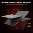 thumbnail image 4 of 15.6" FHD Business-Gaming-Laptop 6-Cores AMD Ryzen 5 6600H(Up to 4.5 GHz) 660M GPU 32GB DDR5 2TB SSD Laptop-Computer with 100W Type-C Backlit Keyboard Fingerprint-Gray, 4 of 6