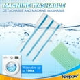 thumbnail image 4 of KEEPOW Reusable Replacement Pads Compatible with Shark mop VM252 VM200 VC205 VM250 /QM250 VM190 VM200P12, Washable Vacuum Mop Pad Refills, Upgraded Design of Dirt Chamber (1+2+2+2 Pads), 4 of 6