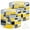 Color-5, variant on Lamp Shades Set of 2 Easy Assembly Abstract Composition patchwork from grey yellow black grey Drum Lampshades for Table Lamps Floor Lamps Pendant Light 13"x13"x10" Replacement Lamp Shade